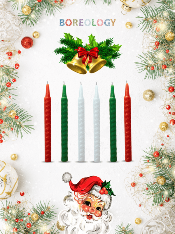 Christmas Small Spiral Candle Christmas Small Spiral Candle